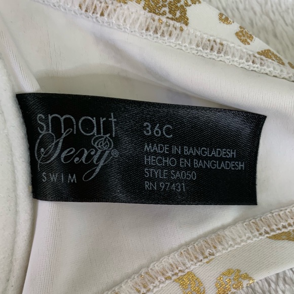 Gold Metallic Animal Print by Smart & Sexy Sz 36C - Picture 8 of 10